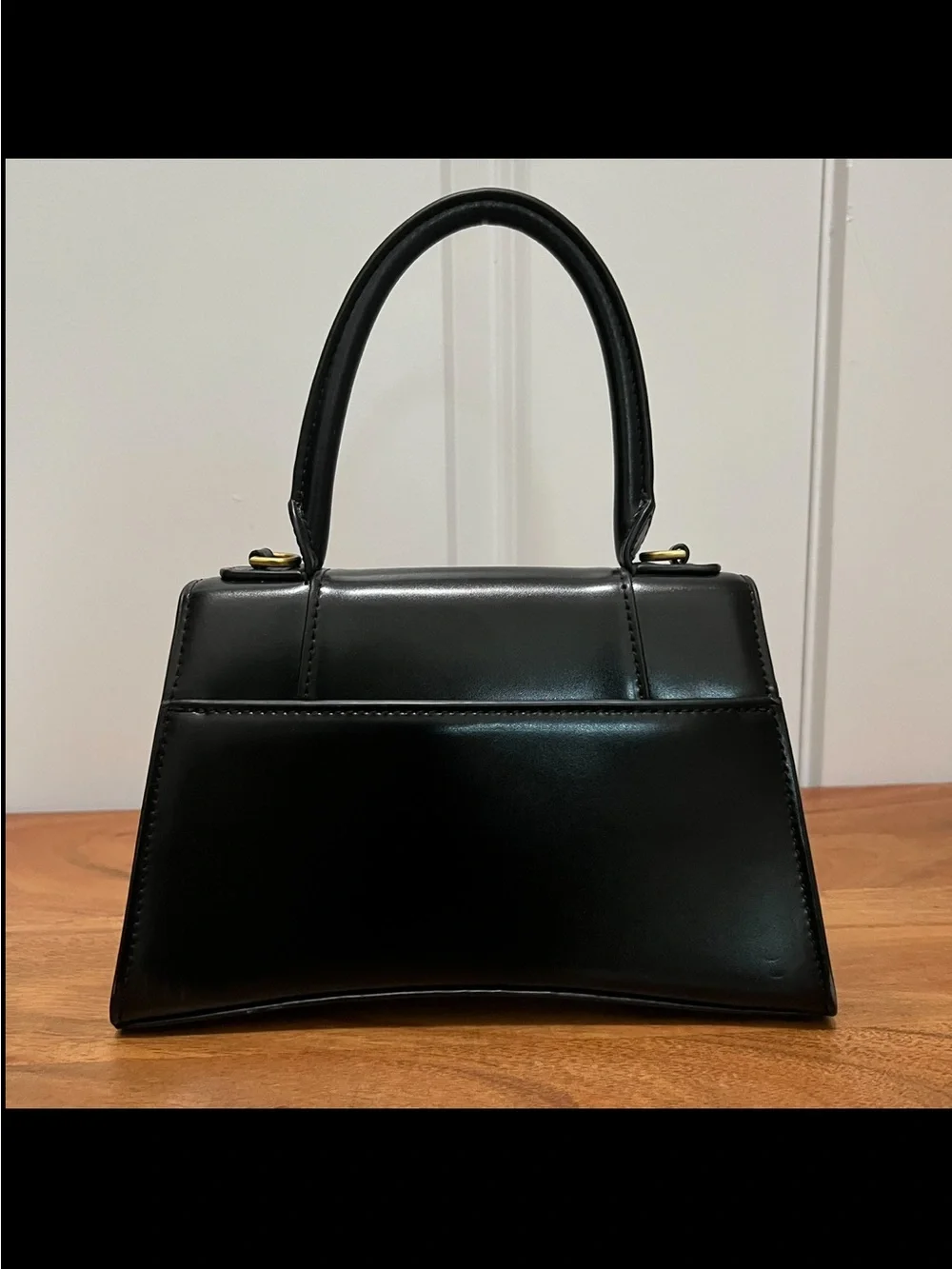 Elegant Black Top-Handle Satchel
